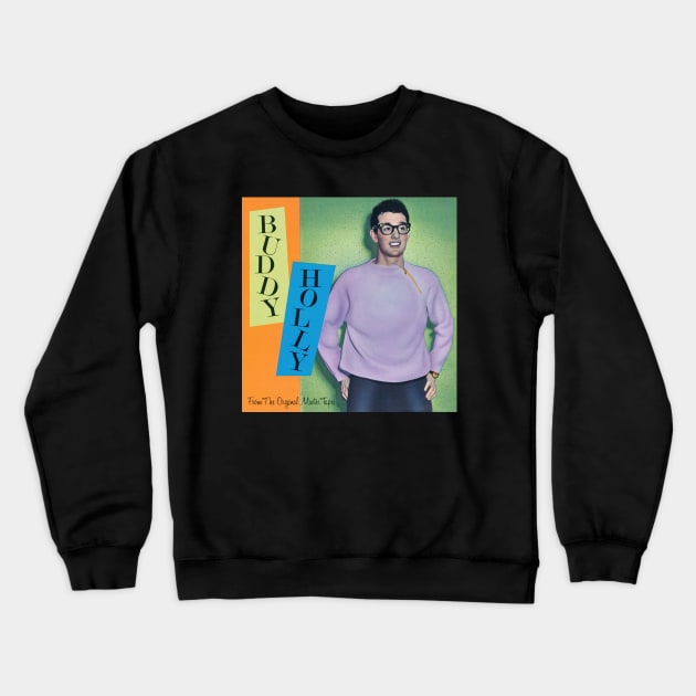 Buddy Holly From The Original Master Tapes Album Cover. Crewneck Sweatshirt by chaxue